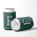 Letter F Back to School Initial Can or Bottle Hugger Cooler Sleeve for Standard 12 oz Cans, Insulated Foam Beer & Soda Can Hugger Reusable