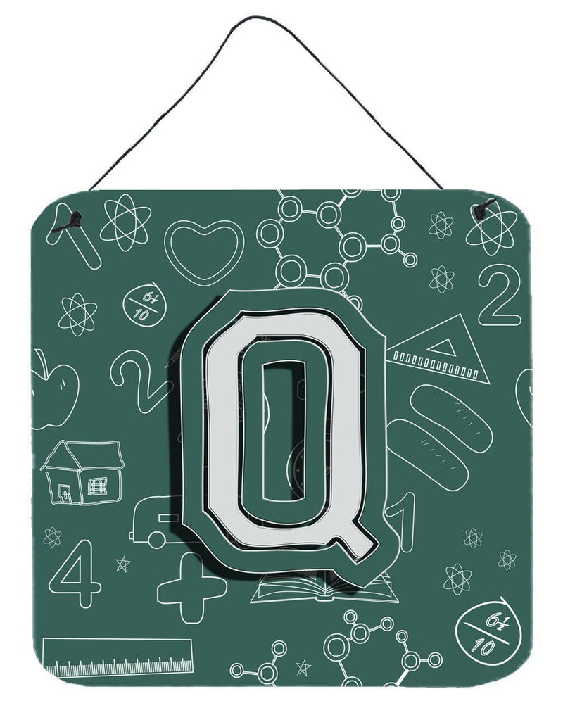 Letter Q Back to School Initial Wall or Door Hanging Prints CJ2010-QDS66