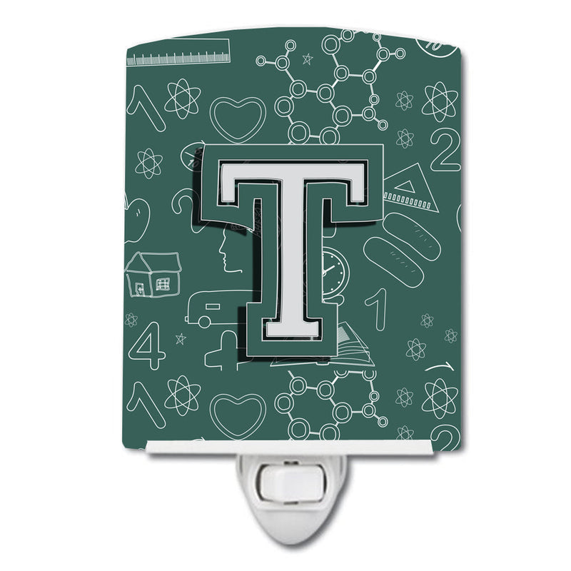 Letter T Back to School Initial Ceramic Night Light CJ2010-TCNL