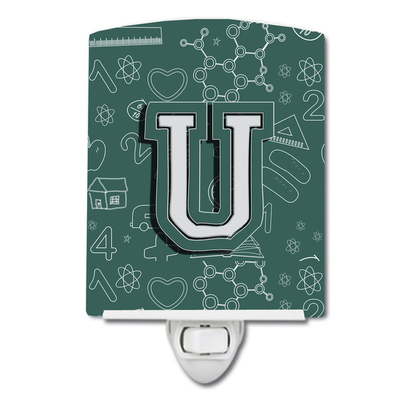 Letter U Back to School Initial Ceramic Night Light CJ2010-UCNL