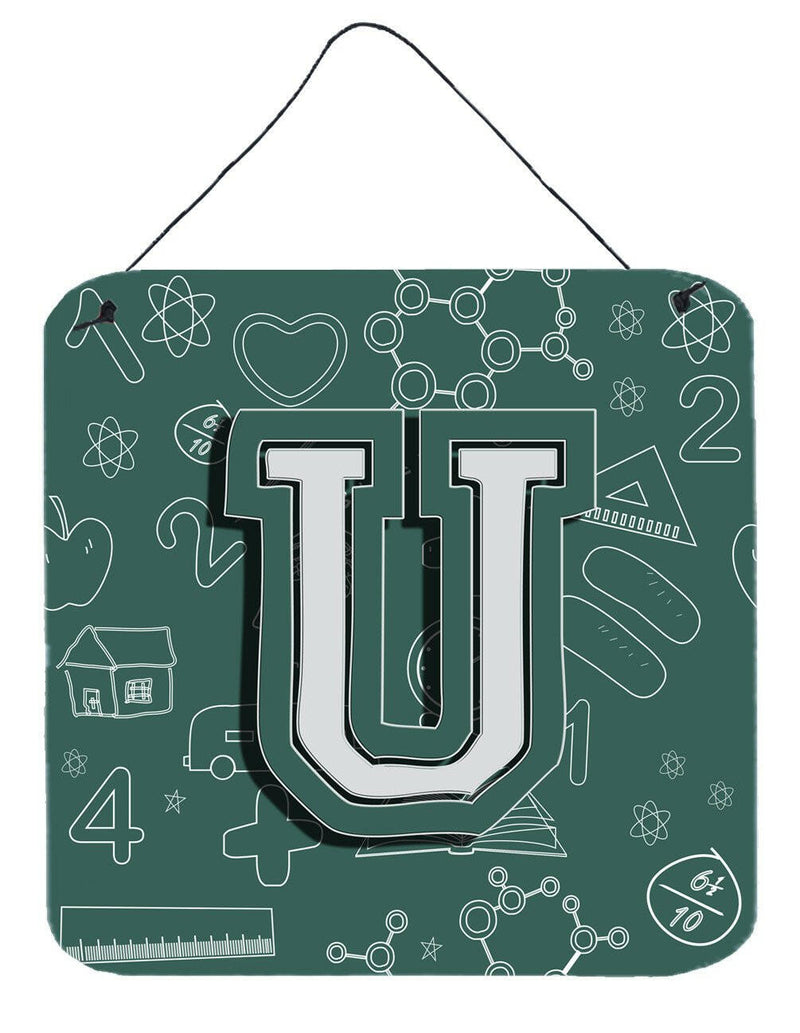 Letter U Back to School Initial Wall or Door Hanging Prints CJ2010-UDS66