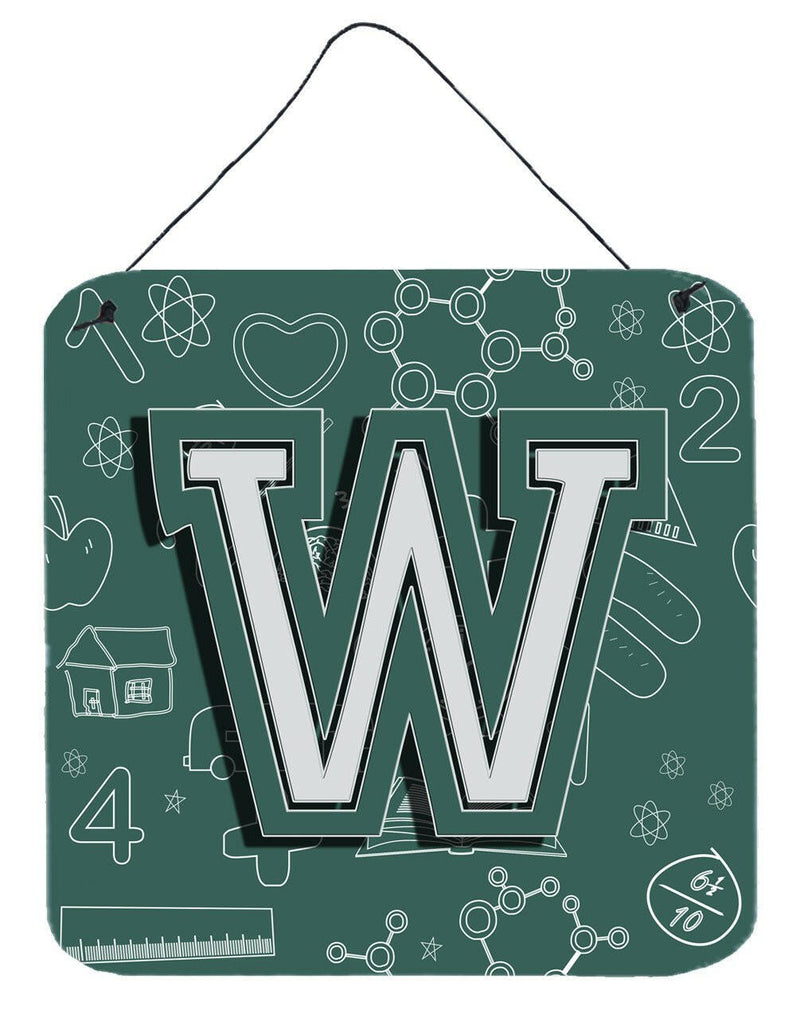 Letter W Back to School Initial Wall or Door Hanging Prints CJ2010-WDS66