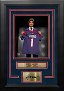 CJ Stroud Houston Texans 8" x 10" Framed Draft Football Photo with Engraved Autograph by Dynasty Sports & Framing