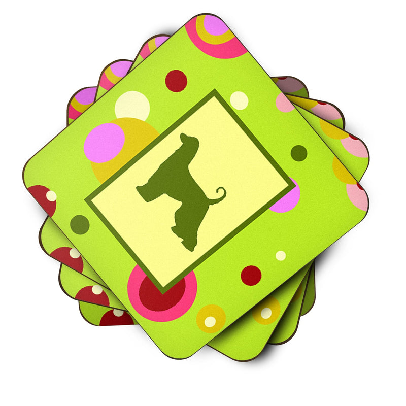 Afghan Hound Coasters - Set of 4 Lightweight Foam, Absorbent Drink Coasters