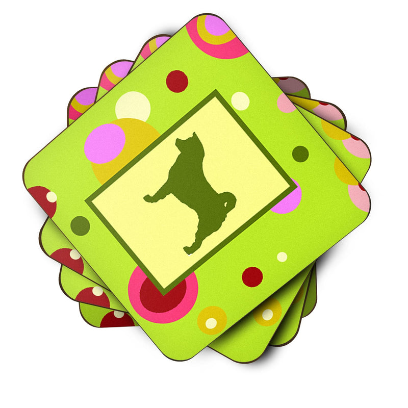 Akita Coasters - Set of 4 Lightweight Foam, Absorbent Drink Coasters