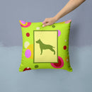 Decorative Throw Pillow 14x14 Indoor Outdoor Accent Cushion, Fabric Cover with Insert for Sofa, Bed, Porch & Living Room