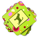 Bloodhound Coasters - Set of 4 Lightweight Foam, Absorbent Drink Coasters