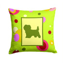 Cairn Terrier Decorative Throw Pillow 14x14 Indoor Outdoor Accent Cushion, Fabric Cover with Insert for Sofa, Bed, Porch & Living Room