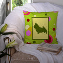 Norwich Terrier Decorative Throw Pillow 14x14 Indoor Outdoor Accent Cushion, Fabric Cover with Insert for Sofa, Bed, Porch & Living Room