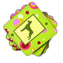 Great Dane Foam Coasters Set of 4 Cup Coasters for Indoor Outdoor, Tabletop Protection, Anti Slip, Mouse pad Material