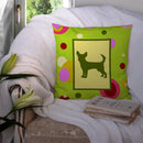 Chihuahua Decorative Throw Pillow 14x14 Indoor Outdoor Accent Cushion, Fabric Cover with Insert for Sofa, Bed, Porch & Living Room