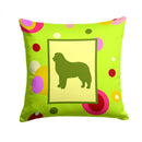 Bernese Mountain Dog Decorative Throw Pillow 14x14 Indoor Outdoor Accent Cushion, Fabric Cover with Insert for Sofa, Bed, Porch & Living Room