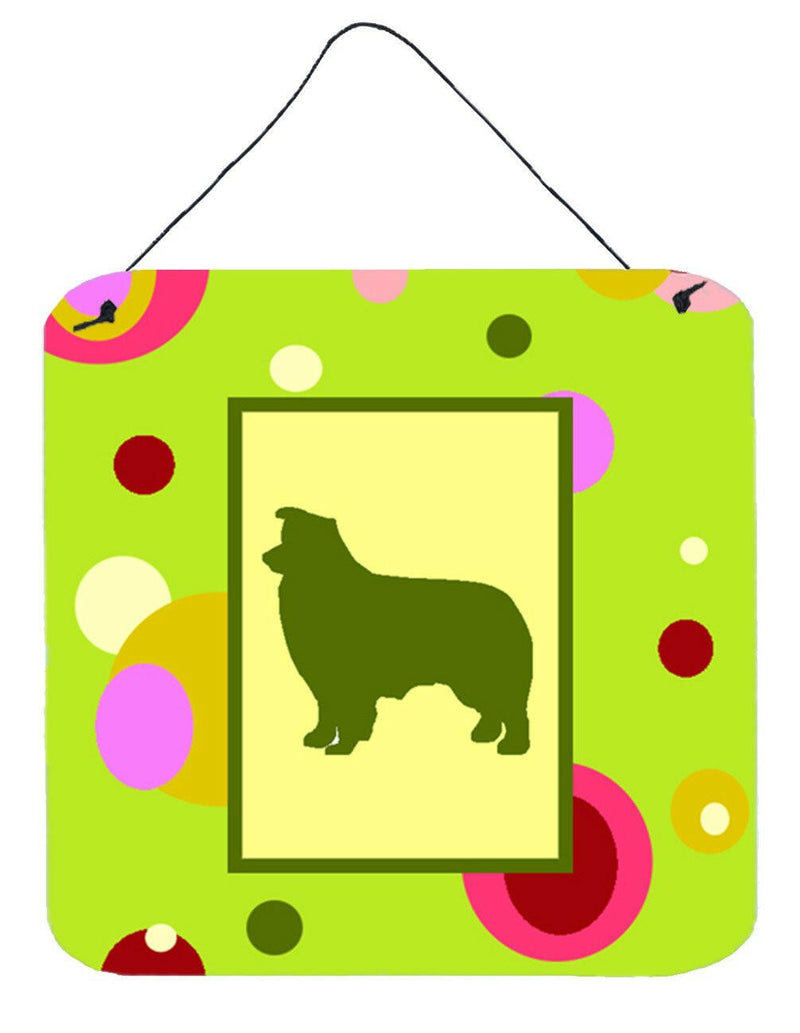 Border Collie Aluminium Metal Wall or Door Hanging Prints
