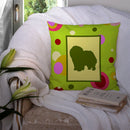 Chow Chow Decorative Throw Pillow 14x14 Indoor Outdoor Accent Cushion, Fabric Cover with Insert for Sofa, Bed, Porch & Living Room