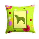 Irish Wolfhound Decorative Throw Pillow 14x14 Indoor Outdoor Accent Cushion, Fabric Cover with Insert for Sofa, Bed, Porch & Living Room