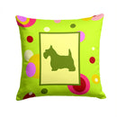 Scottish Terrier Decorative Throw Pillow 14x14 Indoor Outdoor Accent Cushion, Fabric Cover with Insert for Sofa, Bed, Porch & Living Room