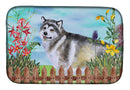 Alaskan Malamute Spring Dish Drying Mat – Absorbent, Artistic Kitchen Essentials CK1200DDM
