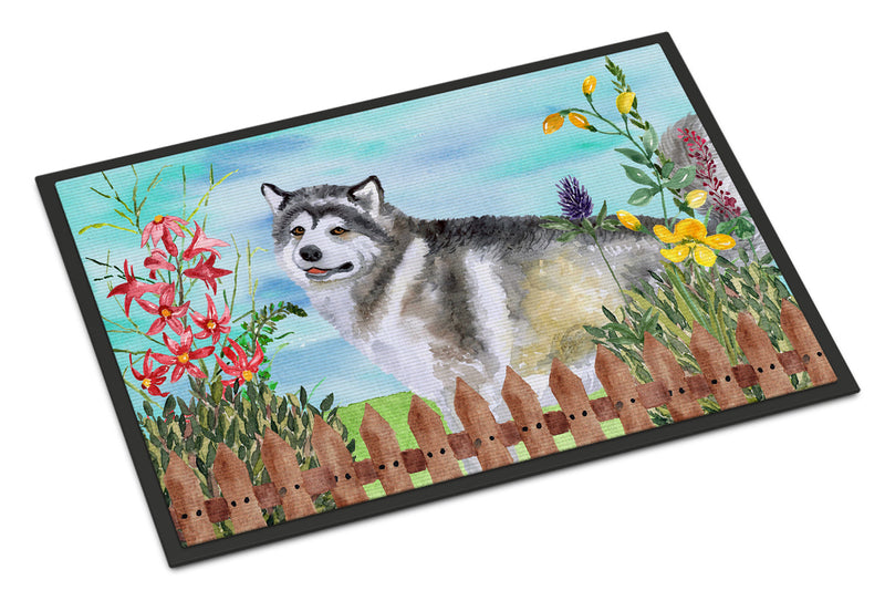 Alaskan Malamute Spring Doormat - 24x36 Decorative Floor Mat – Indoor/Outdoor Rug with Artistic Flair CK1200JMAT