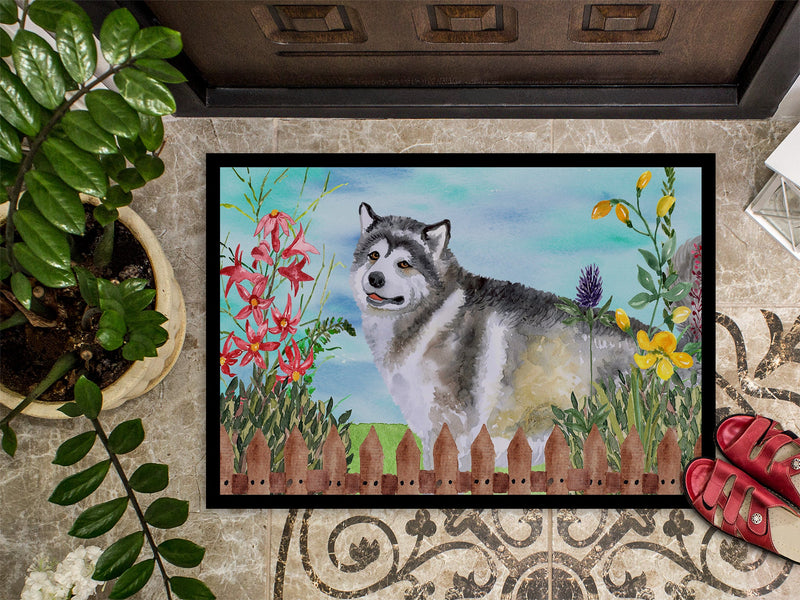 Alaskan Malamute Spring Doormat - 18x27 Decorative Floor Mat – Indoor/Outdoor Rug with Artistic Flair CK1200MAT