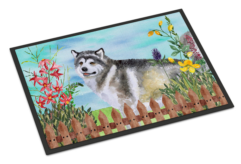 Alaskan Malamute Spring Doormat - 18x27 Decorative Floor Mat – Indoor/Outdoor Rug with Artistic Flair CK1200MAT