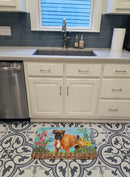 German Boxer Spring Memory Foam Kitchen Mat Machine Washable Anti-Fatigue Cushion Comfort Bath or Kitchen Rug