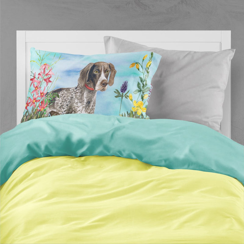 German Shorthaired Pointer Spring Fabric Standard Pillowcase CK1203PILLOWCASE