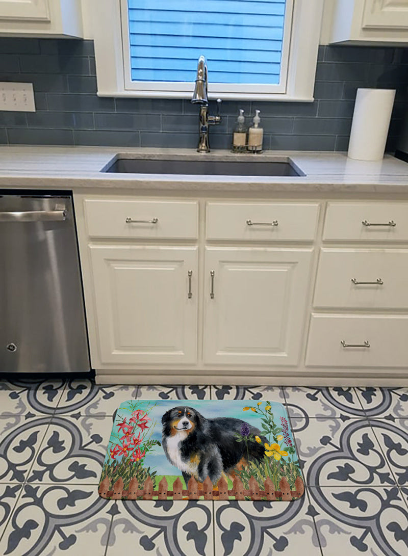 Bernese Mountain Dog Spring Machine Washable Memory Foam Mat CK1207RUG