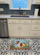 Smooth Fox Terrier Spring Memory Foam Kitchen Mat Machine Washable Anti-Fatigue Cushion Comfort Bath or Kitchen Rug