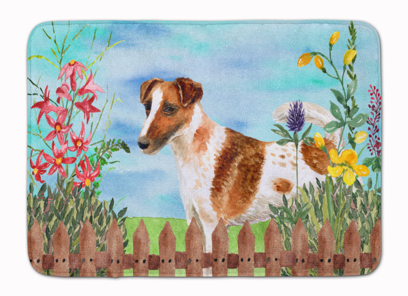 Smooth Fox Terrier Spring Machine Washable Memory Foam Mat CK1209RUG