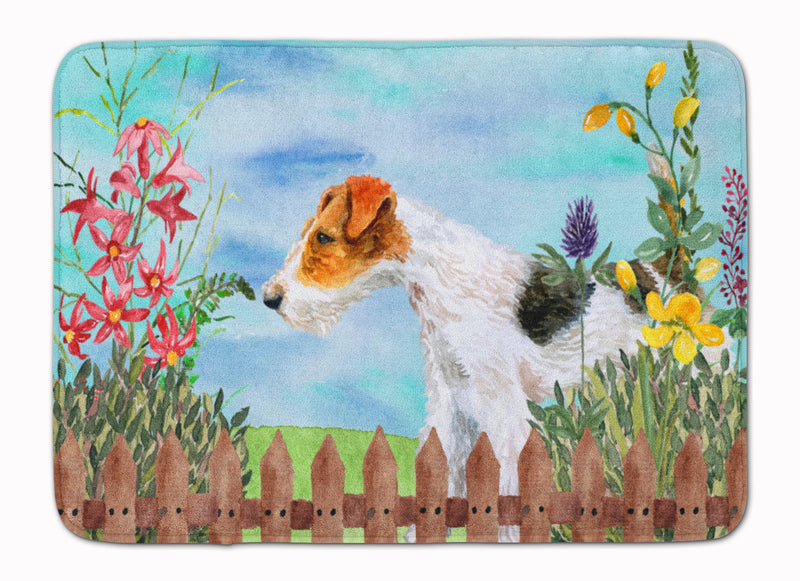 Fox Terrier Spring Machine Washable Memory Foam Mat CK1212RUG