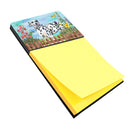 Dalmatian Spring Watercolor Sticky Note Holder Refillable Dispenser Desk Accessory 3x3 Pad Gift