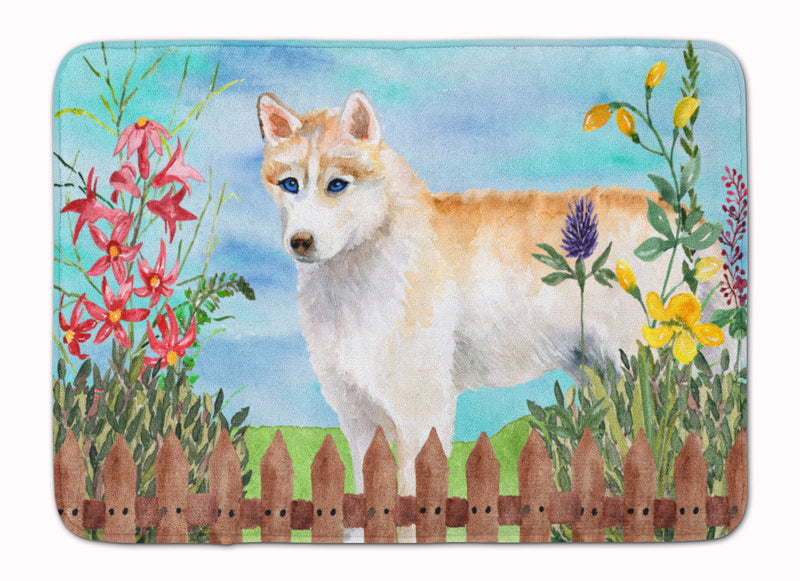 Siberian Husky Spring Machine Washable Memory Foam Mat CK1217RUG