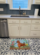Miniature Pinscher Spring Memory Foam Kitchen Mat Machine Washable Anti-Fatigue Cushion Comfort Bath or Kitchen Rug
