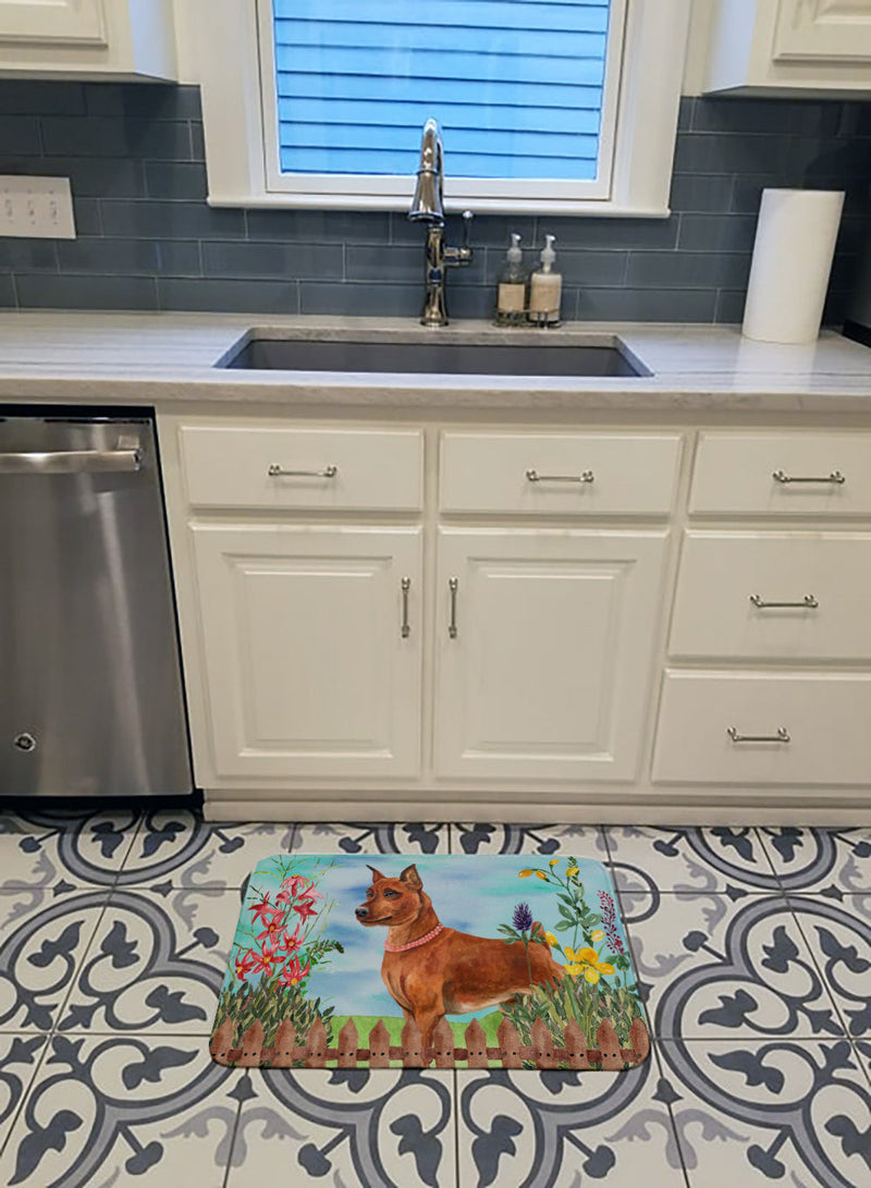 Miniature Pinscher Spring Machine Washable Memory Foam Mat CK1218RUG