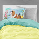Cavalier Spaniel Spring Standard Pillowcase Lightweight Super Soft Easy Care Decorative Artwork Pillowcase, Standard