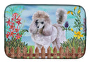 Poodle Spring Dish Drying Mat Absorbent Dish Drying Mat Pad for Kitchen Counter Dish Drainer Mat for Countertop, 14 x 21", Multicolor