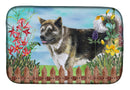 American Akita Spring Dish Drying Mat – Absorbent, Artistic Kitchen Essentials CK1231DDM