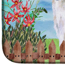 Borzoi Spring Dish Drying Mat – Absorbent, Artistic Kitchen Essentials CK1234DDM