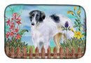 Borzoi Spring Dish Drying Mat – Absorbent, Artistic Kitchen Essentials CK1234DDM