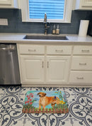 Rhodesian Ridgeback Spring Memory Foam Kitchen Mat Machine Washable Anti-Fatigue Cushion Comfort Bath or Kitchen Rug
