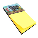 Black Russian Terrier Spring Sticky Note Holder CK1239SN- Refiilable Desk Accessory Note Pad