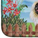 Pekingese Spring Dish Drying Mat Absorbent Dish Drying Mat Pad for Kitchen Counter Dish Drainer Mat for Countertop, 14 x 21", Multicolor