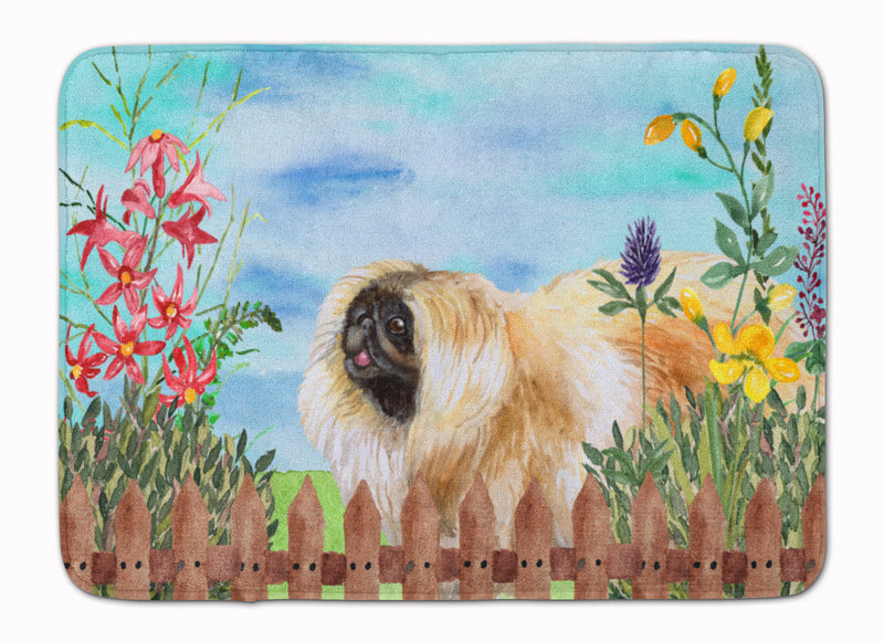 Pekingese Spring Machine Washable Memory Foam Mat CK1243RUG