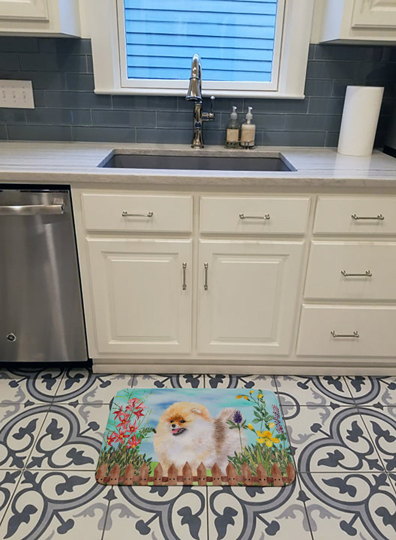 Pomeranian Spring Machine Washable Memory Foam Mat CK1244RUG