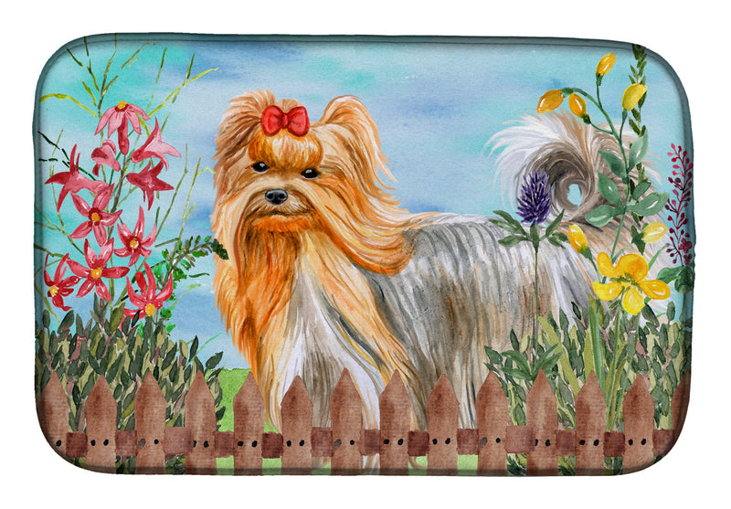 Yorkshire Terrier Spring Dish Drying Mat CK1247DDM