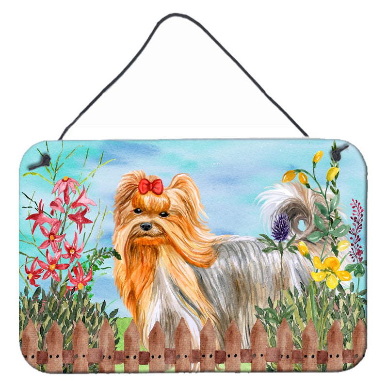 Yorkshire Terrier Spring Wall or Door Hanging Prints CK1247DS812