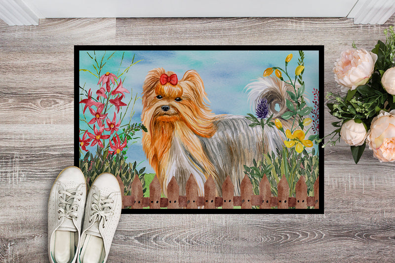 Yorkshire Terrier Spring Indoor or Outdoor Mat 18x27 CK1247MAT