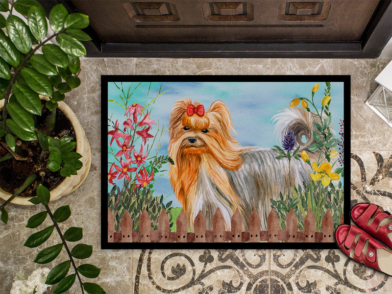 Yorkshire Terrier Spring Indoor or Outdoor Mat 18x27 CK1247MAT