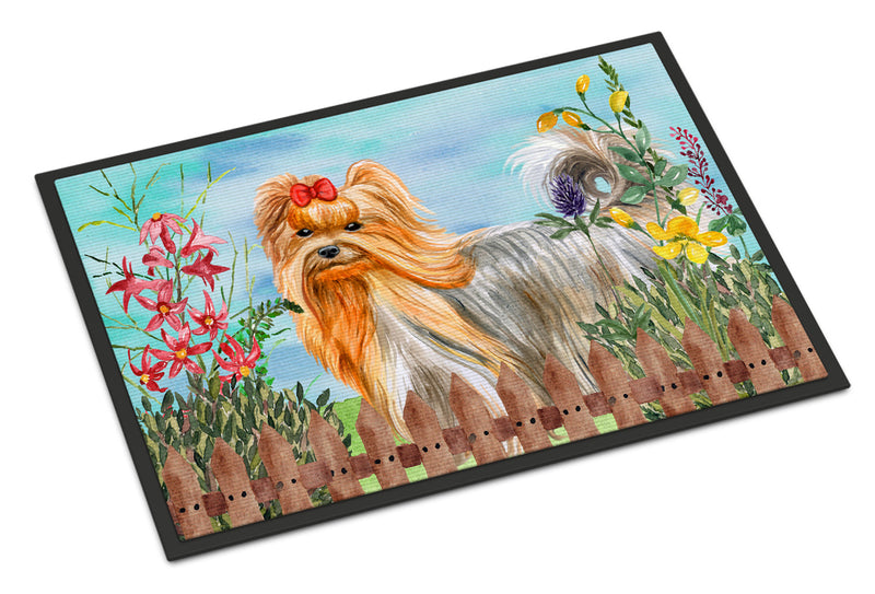 Yorkshire Terrier Spring Indoor or Outdoor Mat 18x27 CK1247MAT