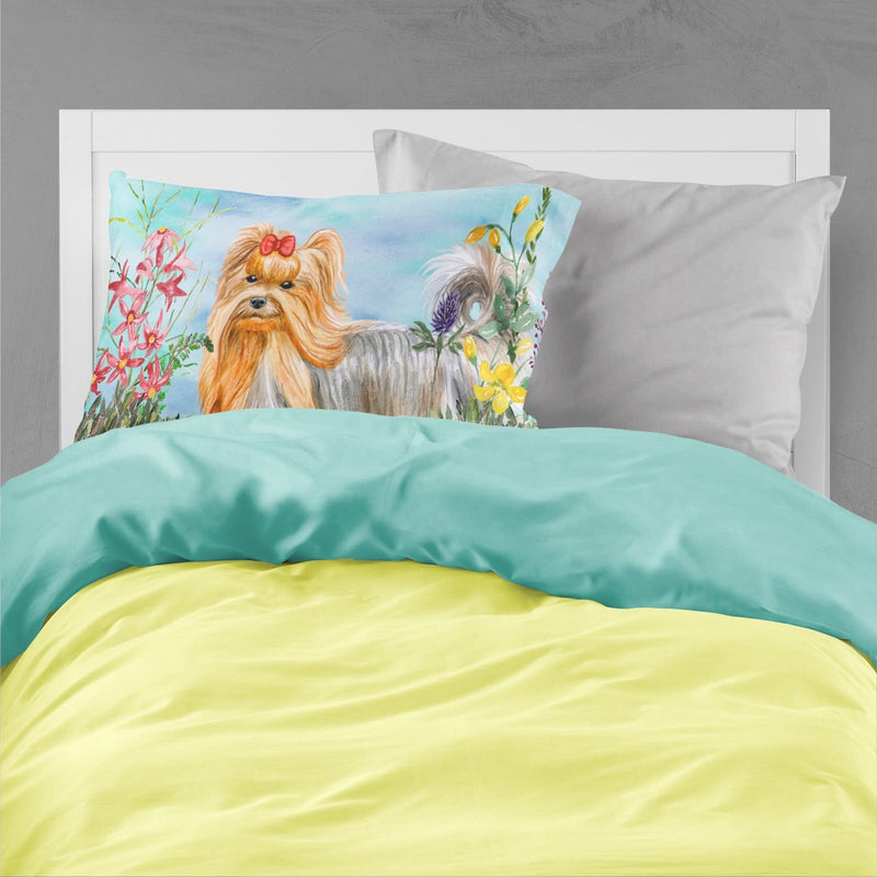 Yorkshire Terrier Spring Fabric Standard Pillowcase CK1247PILLOWCASE